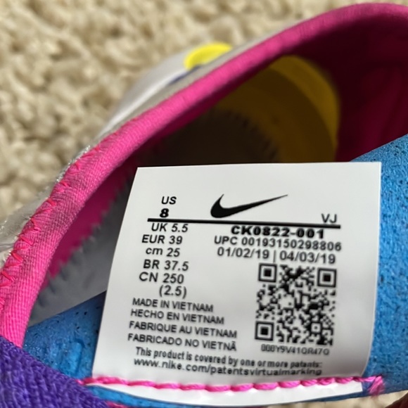 Nike free 3.0 platinum flyknit lightweight running/training sneakers - Picture 8 of 10